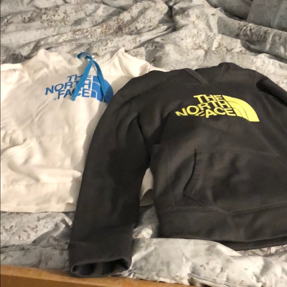 2 northface women sweatshirts